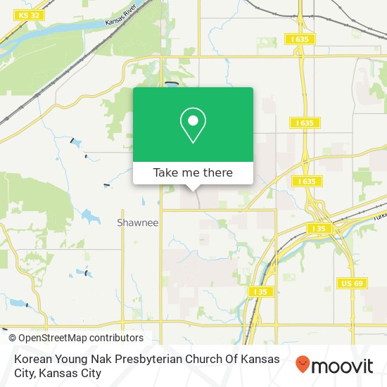 Mapa de Korean Young Nak Presbyterian Church Of Kansas City