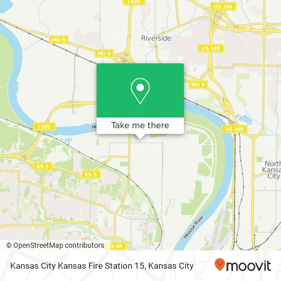 Kansas City Kansas Fire Station 15 map