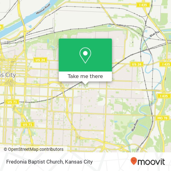 Mapa de Fredonia Baptist Church