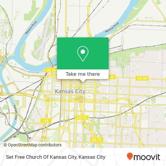 Mapa de Set Free Church Of Kansas City