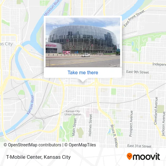 T-Mobile Center map