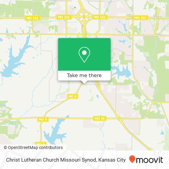 Christ Lutheran Church Missouri Synod map