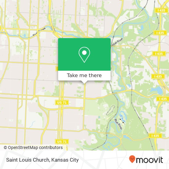 Saint Louis Church map