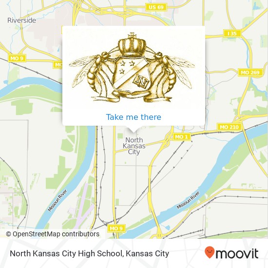 North Kansas City High School map
