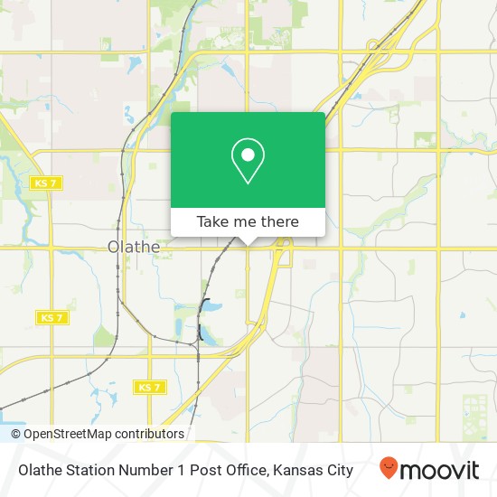 Olathe Station Number 1 Post Office map