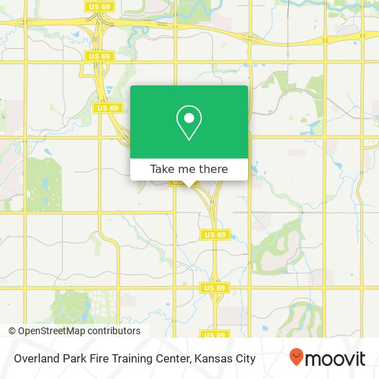 Overland Park Fire Training Center map