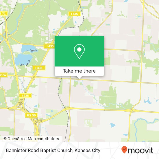 Bannister Road Baptist Church map