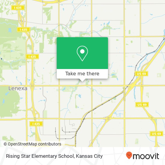 Mapa de Rising Star Elementary School