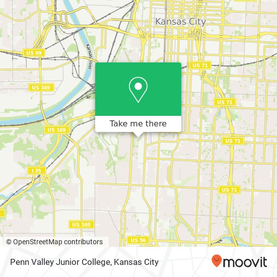 Mapa de Penn Valley Junior College