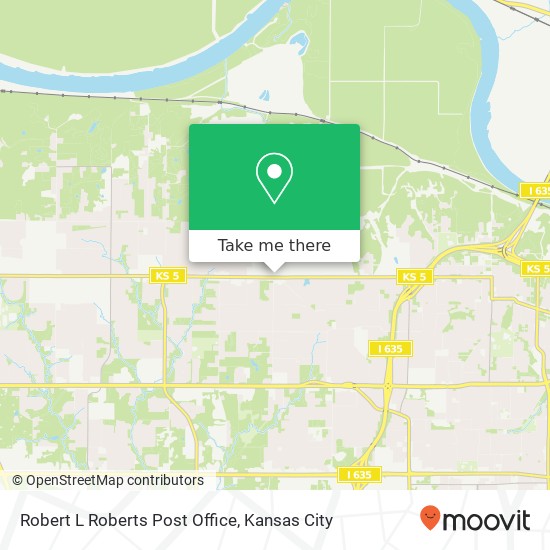 Robert L Roberts Post Office map