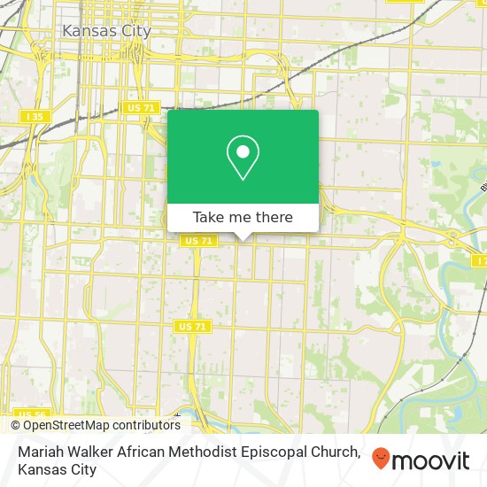 Mapa de Mariah Walker African Methodist Episcopal Church