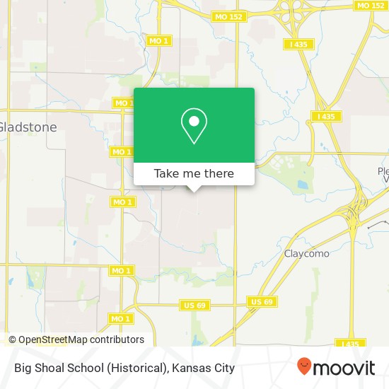 Big Shoal School (Historical) map