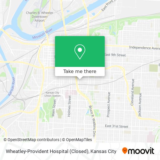 Wheatley-Provident Hospital (Closed) map
