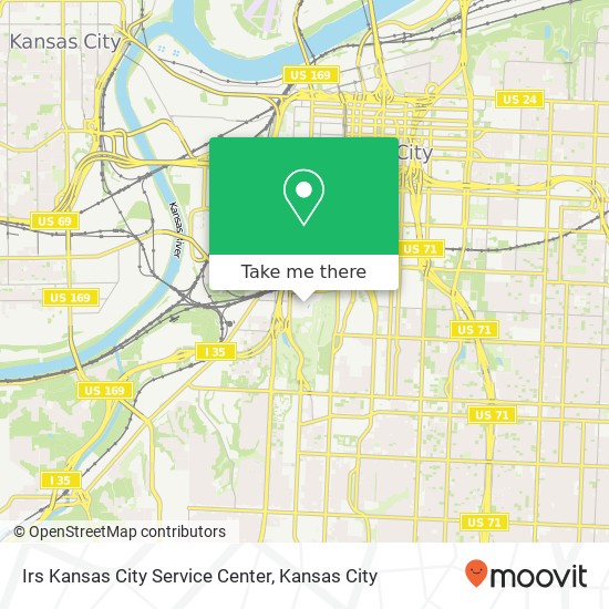 Mapa de Irs Kansas City Service Center