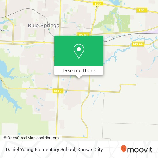 Mapa de Daniel Young Elementary School