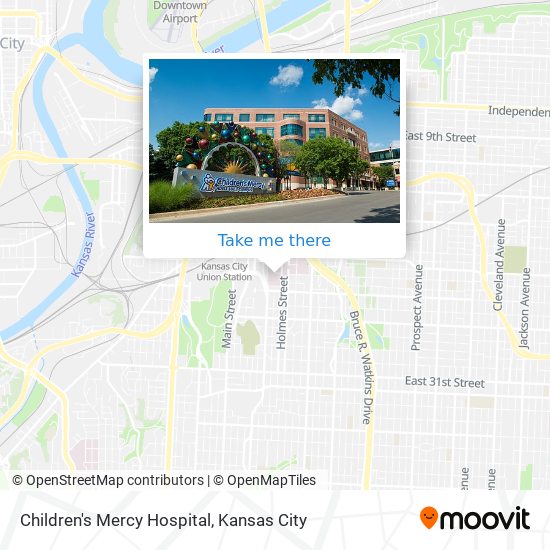 Mapa de Children's Mercy Hospital