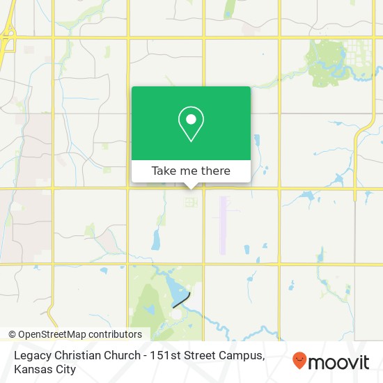 Legacy Christian Church - 151st Street Campus map