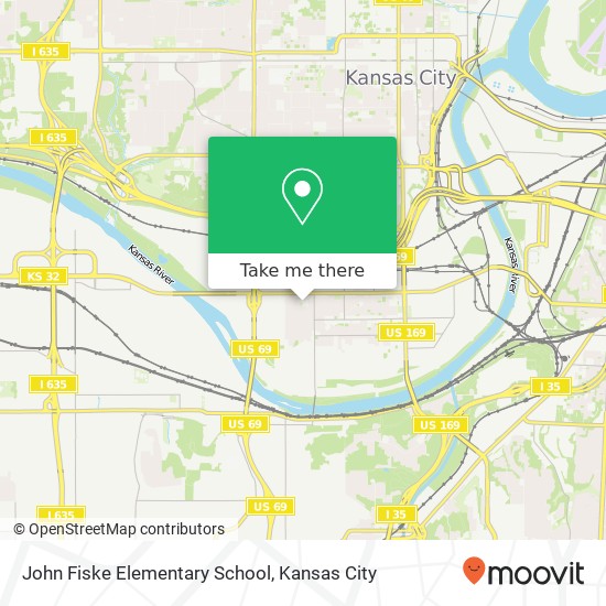 John Fiske Elementary School map