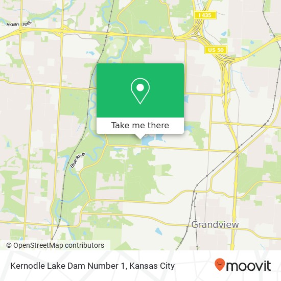 Kernodle Lake Dam Number 1 map