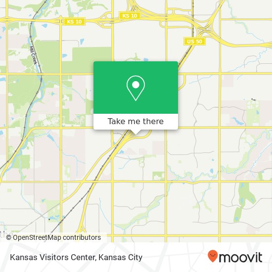 Kansas Visitors Center map