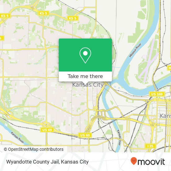 Wyandotte County Jail map