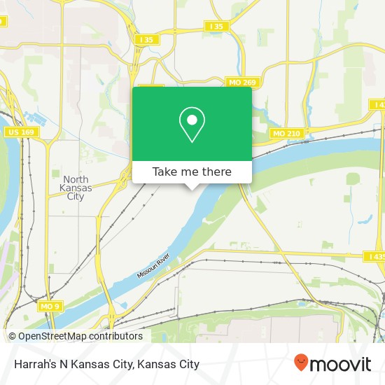 Mapa de Harrah's N Kansas City