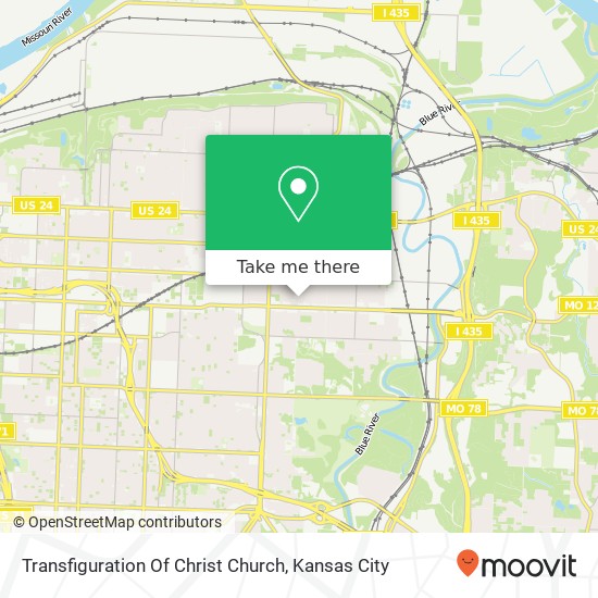 Transfiguration Of Christ Church map