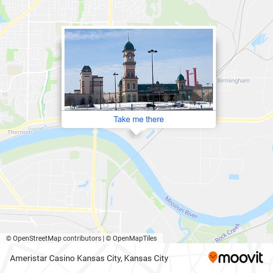 Ameristar Casino Kansas City map