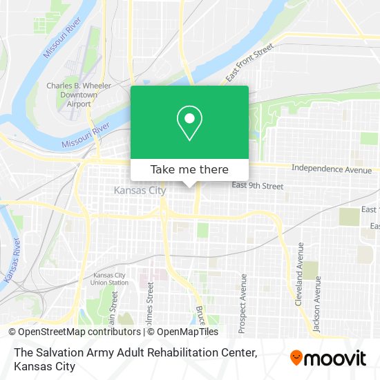 The Salvation Army Adult Rehabilitation Center map