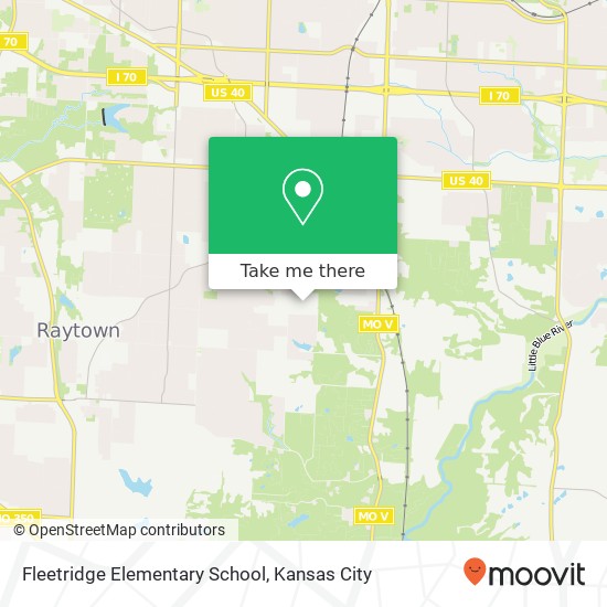 Fleetridge Elementary School map