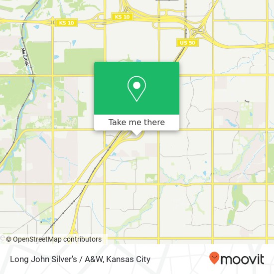 Long John Silver's / A&W map