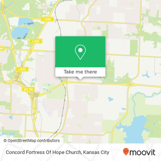 Concord Fortress Of Hope Church map