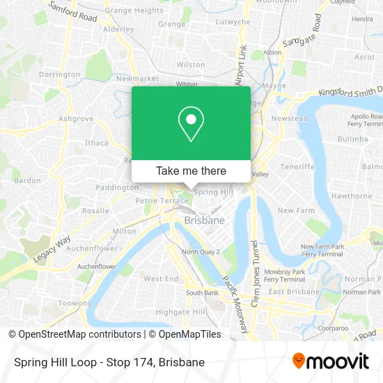 Spring Hill Loop - Stop 174 map
