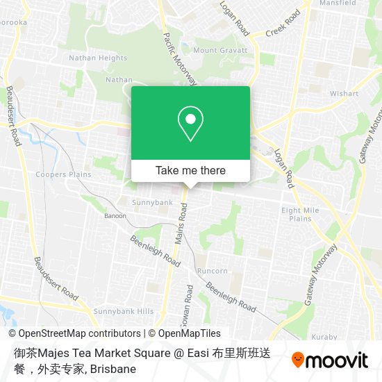 御茶Majes Tea Market Square @ Easi 布里斯班送餐，外卖专家 map