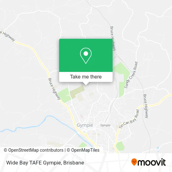 Wide Bay TAFE Gympie map