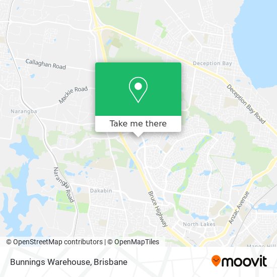 Bunnings Warehouse map