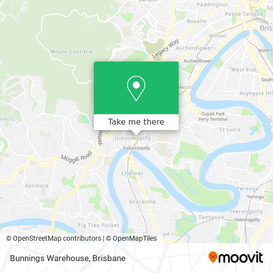 Bunnings Warehouse map