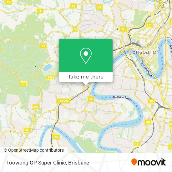 Toowong GP Super Clinic map