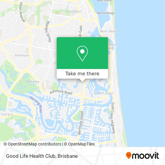 Good Life Health Club map