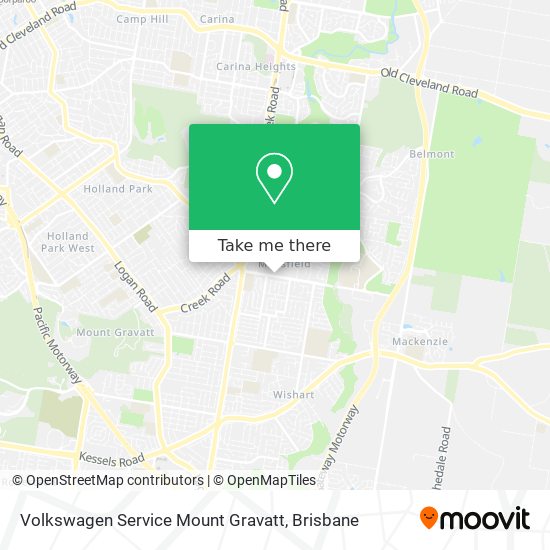 Volkswagen Service Mount Gravatt map