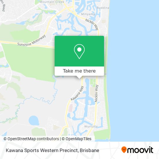 Kawana Sports Western Precinct map