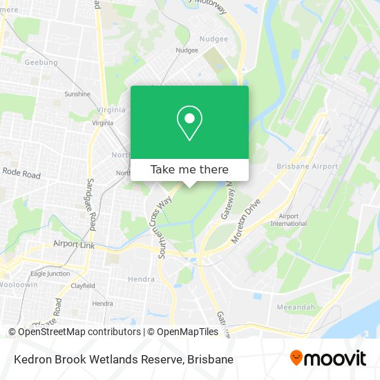 Kedron Brook Wetlands Reserve map