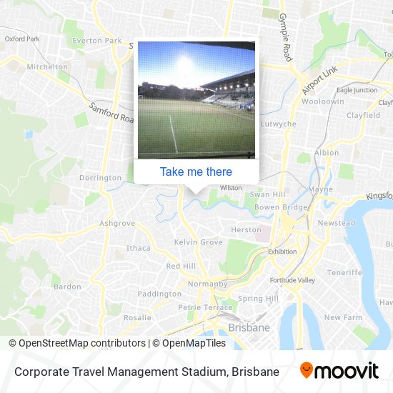 Corporate Travel Management Stadium map