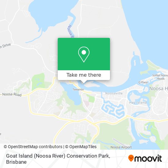 Mapa Goat Island (Noosa River) Conservation Park