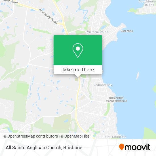 All Saints Anglican Church map