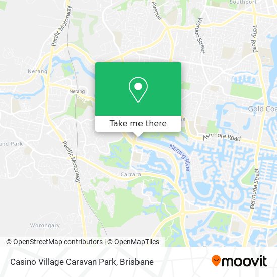 Mapa Casino Village Caravan Park