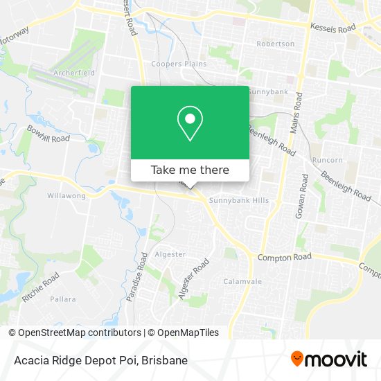 Acacia Ridge Depot Poi map