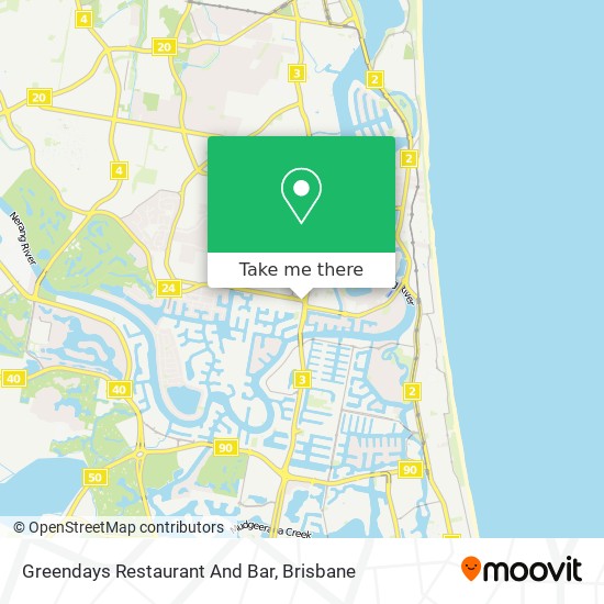 Mapa Greendays Restaurant And Bar