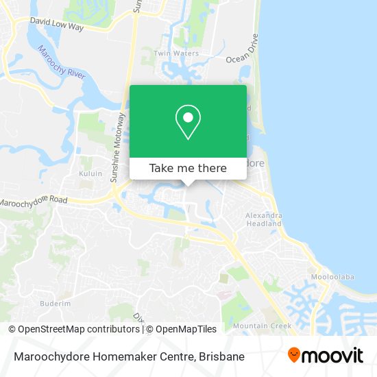 Maroochydore Homemaker Centre map