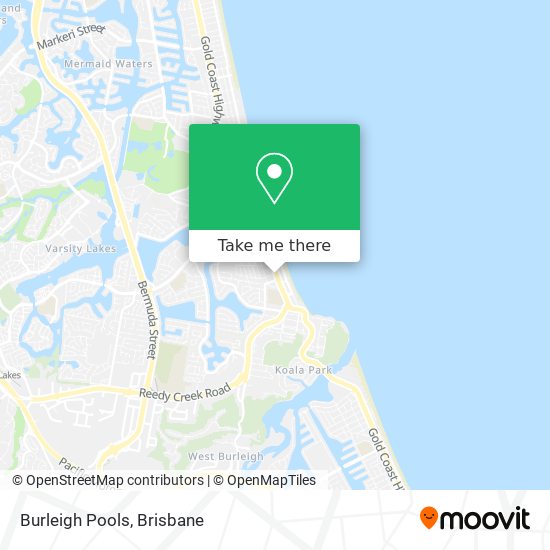 Burleigh Pools map